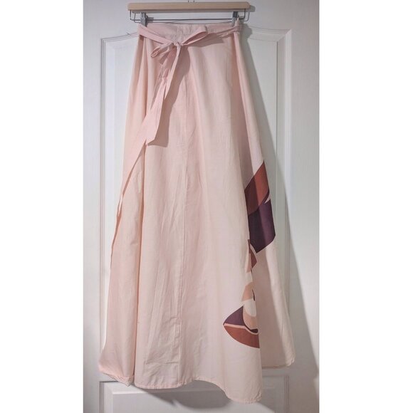Onia | Amanda Wrap Skirt in Lobster Pink - Picture 4 of 11